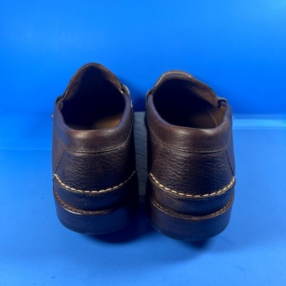 L.L. Bean Signature Men's Brown Leather Loafers Shoe Size 10.5 - Picture 4 of 10